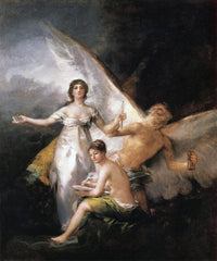 Truth Rescued by Time, Witnessed by History by Francisco Goya — hand-painted cultural oil painting reproduction on canvas