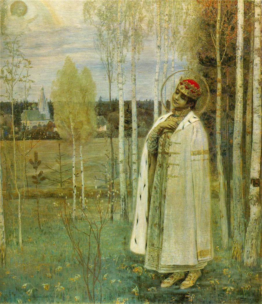 Tsarevich Dimitry by Mikhail Nesterov — hand-painted botanical oil painting reproduction on canvas