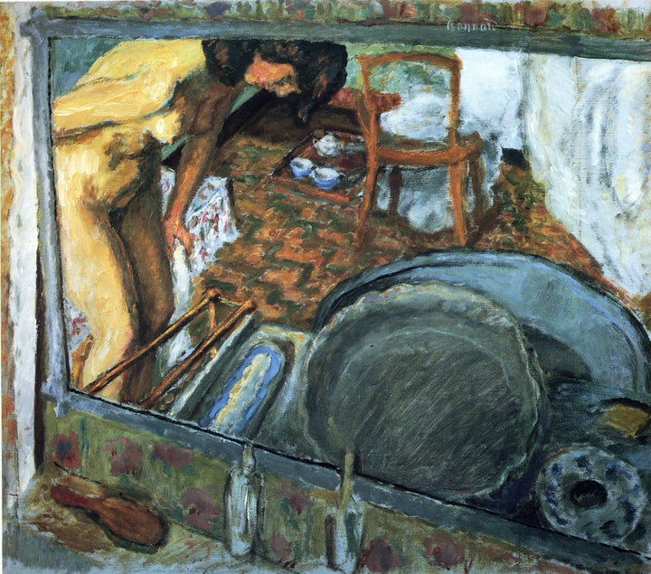 Tub in a Mirror by Pierre Bonnard — hand-painted abstract oil painting reproduction on canvas