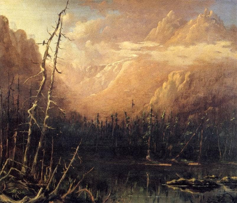 Tuckerman's Ravine by John Henry Twachtman — hand-painted botanical oil painting reproduction on canvas