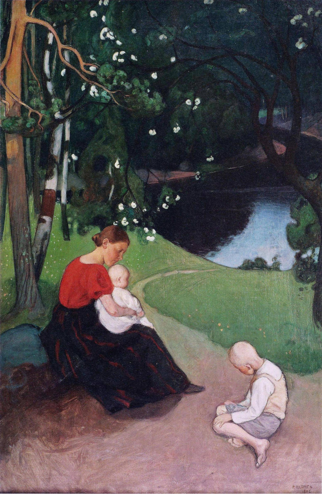 Tuonen Lehto by Pekka Halonen — hand-painted portrait oil painting reproduction on canvas