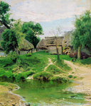 Turgenevo Village by Vasily Polenov — seascapes oil painting wall art, Realism