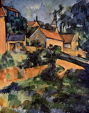 Turning Road at Montgeroult by Paul Cezanne — hand-painted landscape oil painting reproduction on canvas