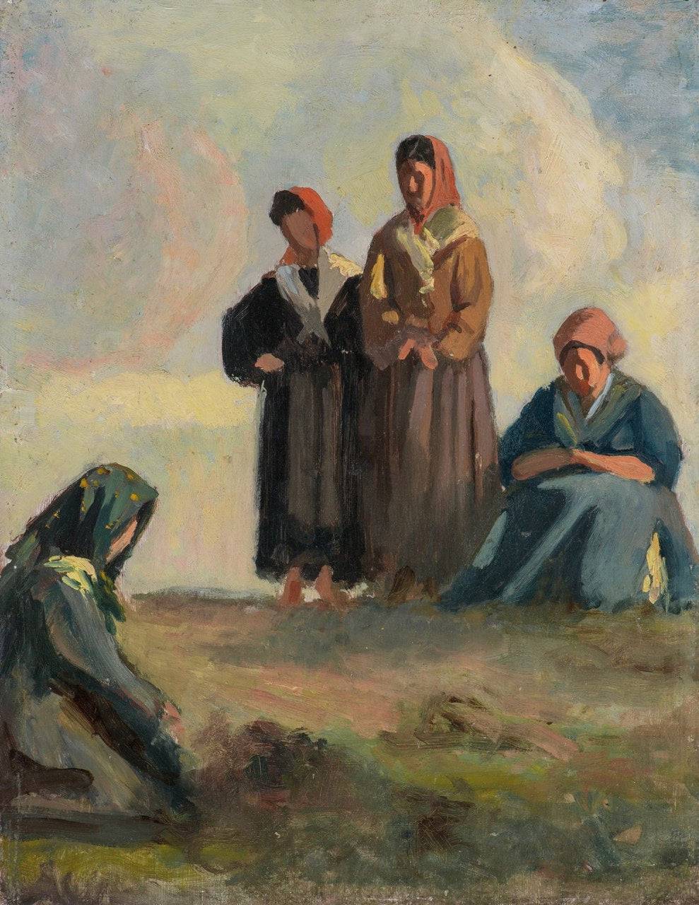 Tuscan female peasants - Cristiano Banti