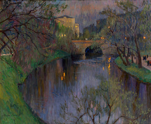 Twighlight in Riga - Nikolay Bogdanov-Belsky