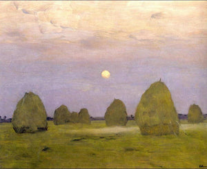 Twilight. Haystacks - Isaac Levitan