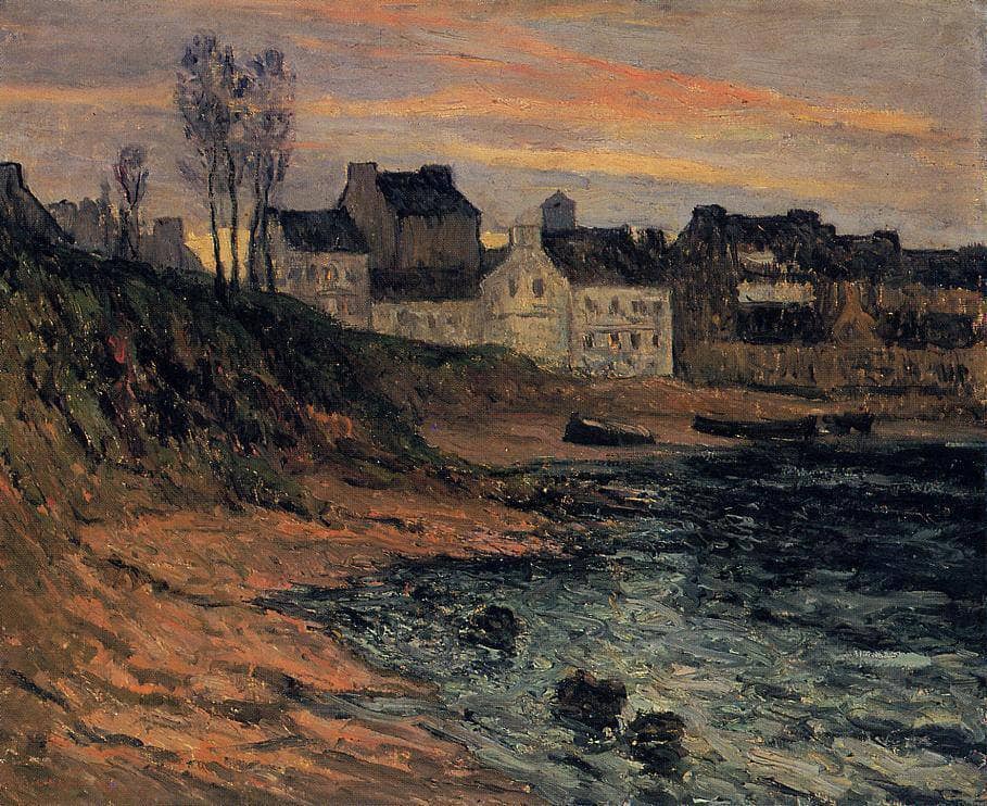 Twilight by Maxime Maufra — hand-painted architectural oil painting reproduction on canvas
