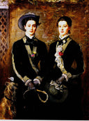 Twins (Grace and Kate Hoare) by John Everett Millais — male oil painting wall art, Realism