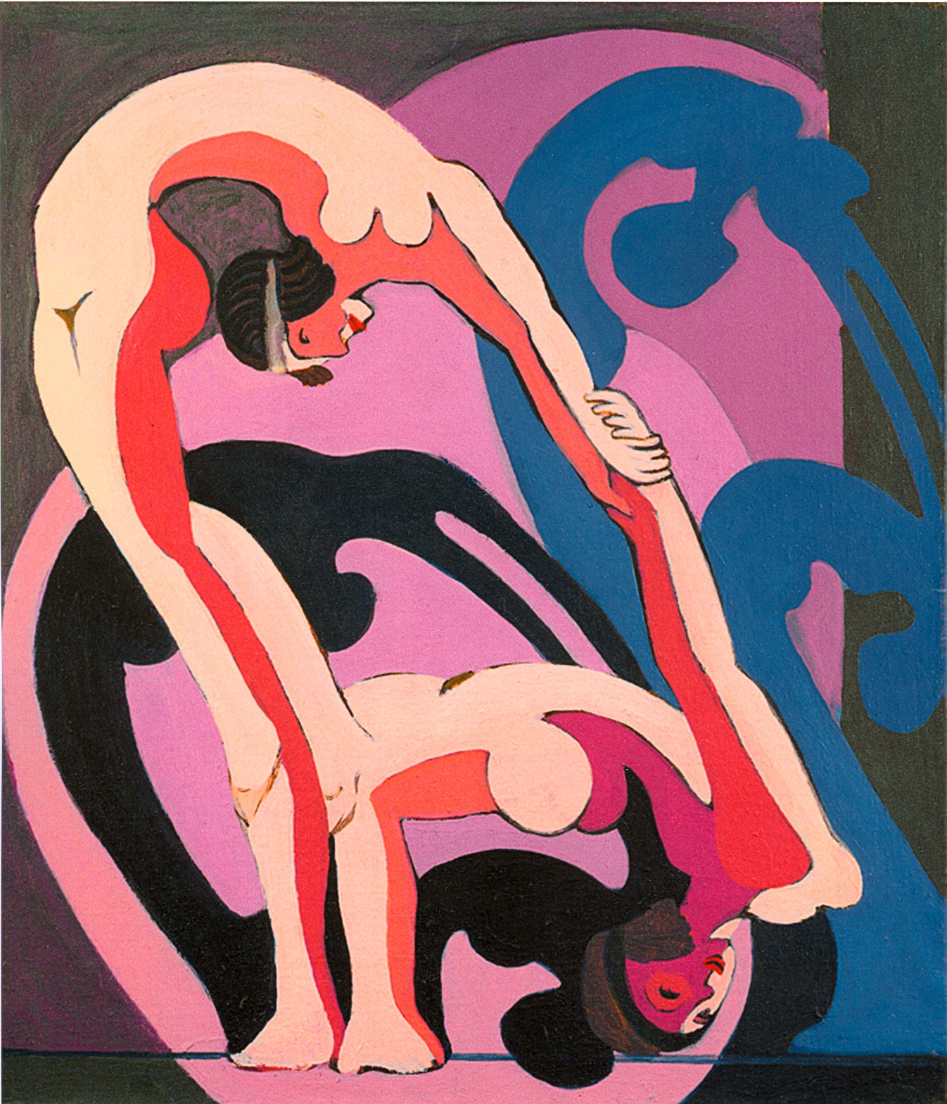 Two Acrobats - Ernst Ludwig Kirchner