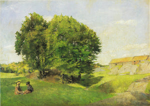 Two Children and a Group of Trees - Harriet Backer