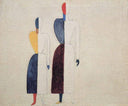 Two Figures by Kazimir Malevich — hand-painted abstract oil painting reproduction on canvas