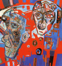 Two Heads by Pavel Filonov — hand-painted abstract oil painting reproduction on canvas
