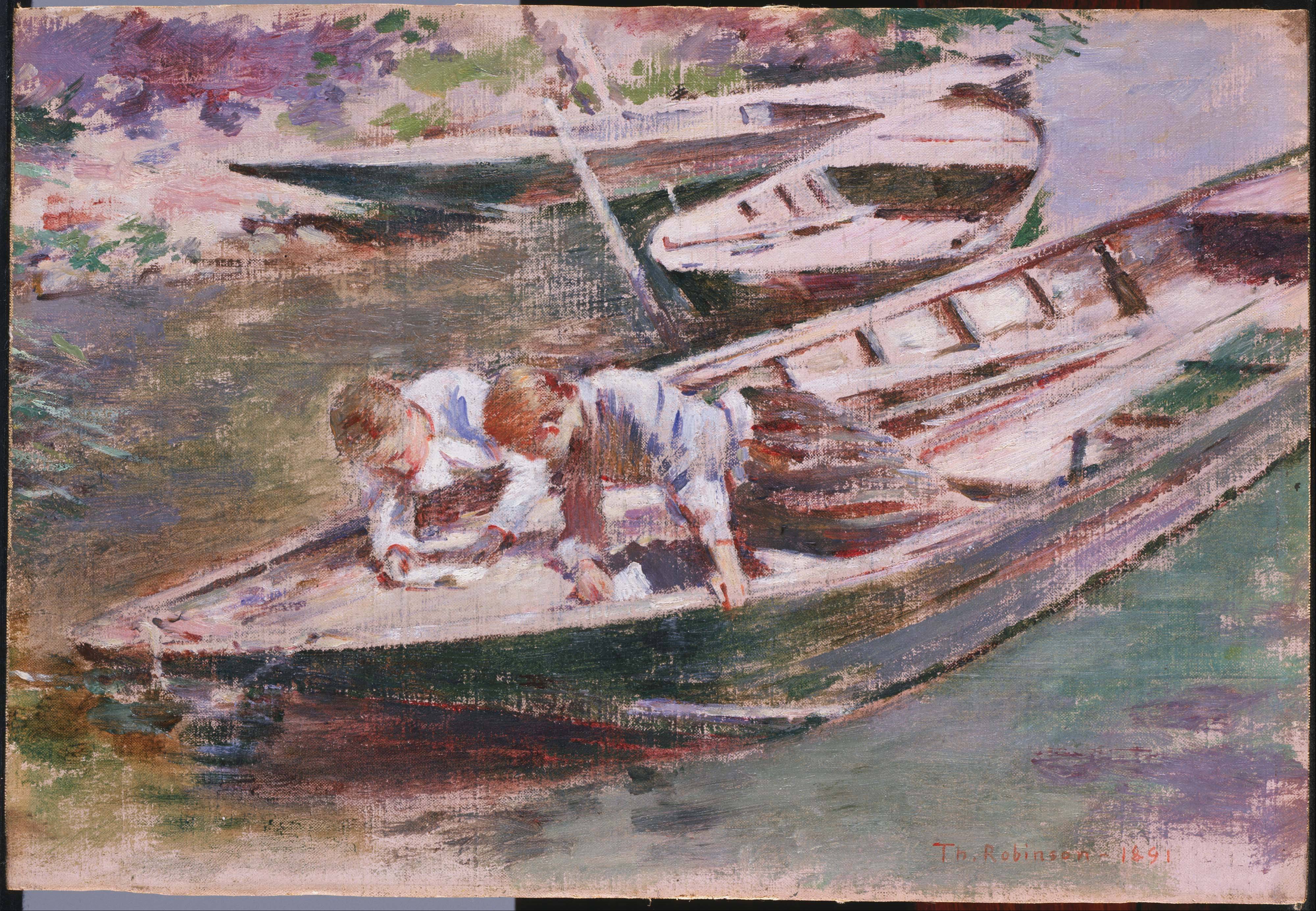 Two in a Boat - Theodore Robinson