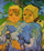 Two Little Girls in dining room