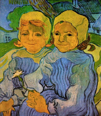 Two Little Girls in bedroom