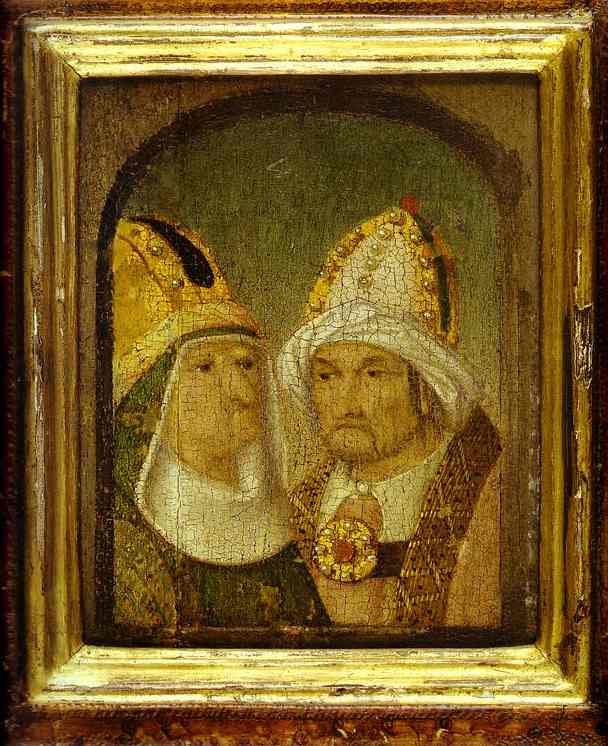 Two Male Heads by Hieronymus Bosch — hand-painted cultural oil painting reproduction on canvas