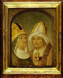Two Male Heads by Hieronymus Bosch — hand-painted cultural oil painting reproduction on canvas