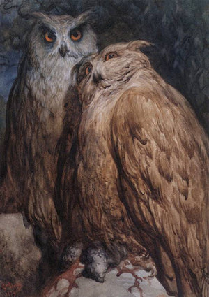 Two Owls - Gustave Dore