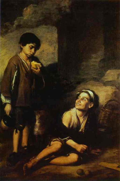 Two Peasant Boys in dining room