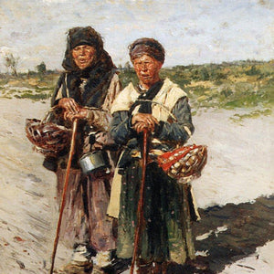 Two pilgrims by Vladimir Makovsky — Oil Painting Reproduction