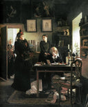 Two sisters by Vladimir Makovsky — group oil painting wall art, Realism