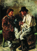 Two Ukrainians by Vladimir Makovsky — hand-painted portrait oil painting reproduction on canvas