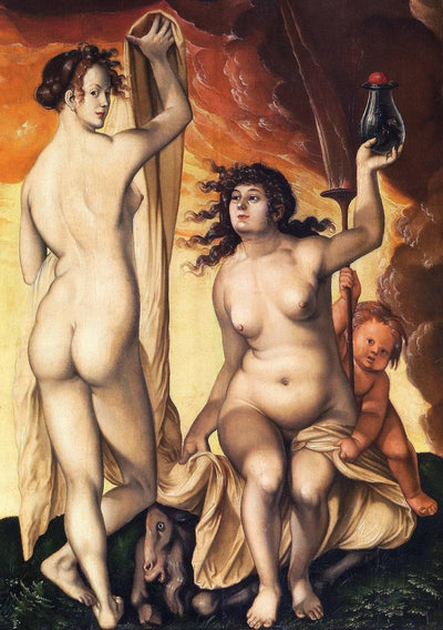 Two Witches by Hans Baldung — oil painting reproduction