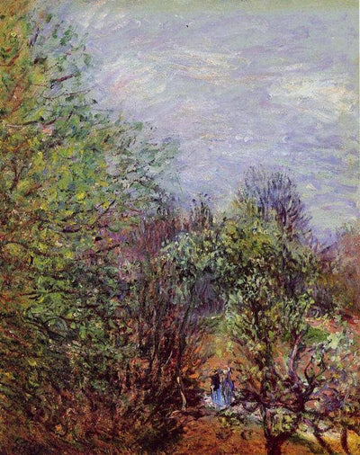 Two Women Walking along the riverbank in study