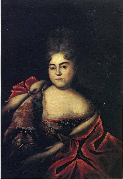 Tzarina Natalia Alekseevna in living room