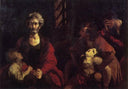 Ugolino and His Children by Joshua Reynolds — group oil painting wall art, Baroque