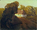 Ukrainian landscape by Nicholas Roerich — rural oil painting wall art, Realism