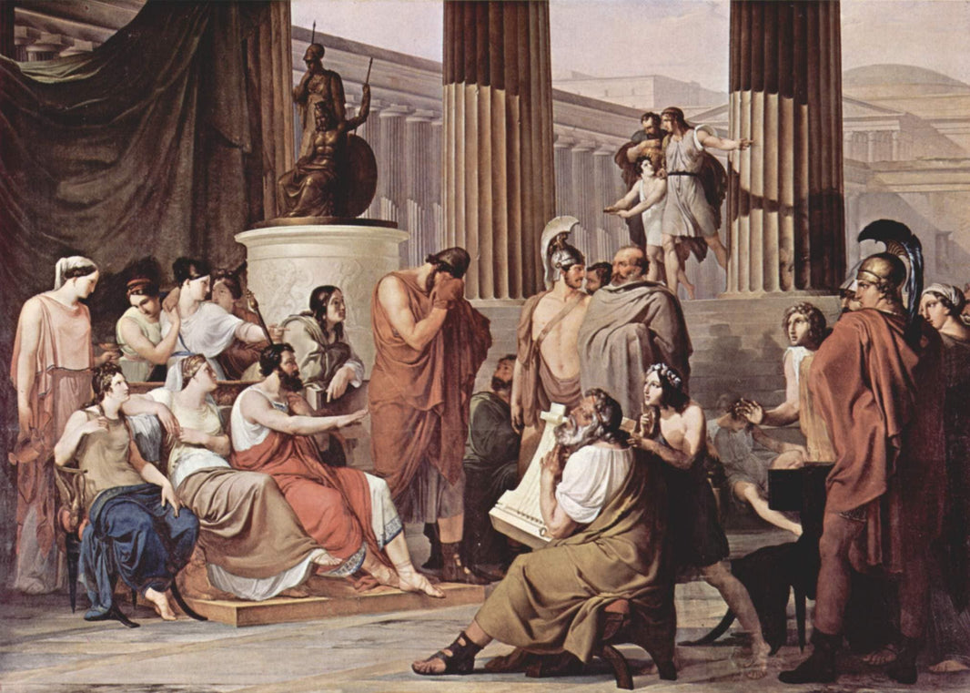 Ulysses at the court of Alcinous by Francesco Hayez — hand-painted cultural oil painting reproduction on canvas