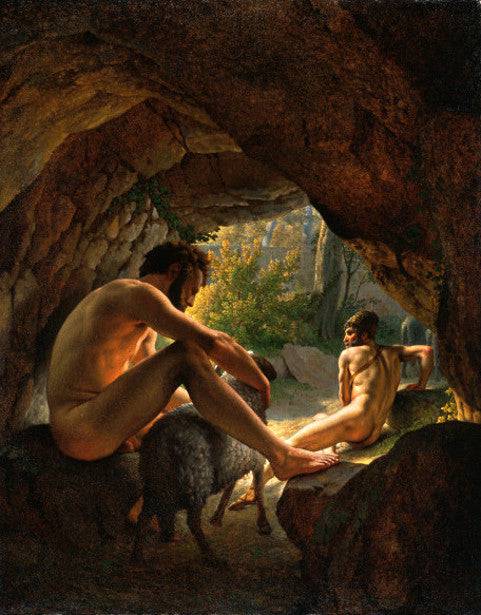 Ulysses Fleeing The Cave Of Polyphemus - Christoffer Wilhelm Eckersberg