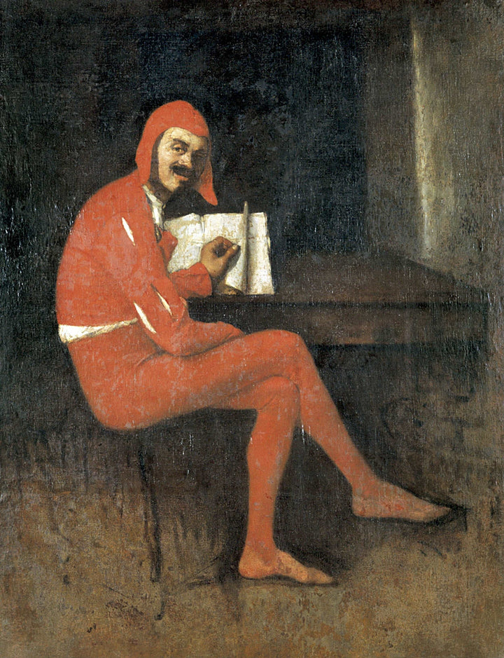 A Jester by Ignacio Merino — hand-painted portrait oil painting reproduction on canvas