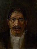 Uncle Ján by Laszlo Mednyanszky — male oil painting wall art, Impressionism