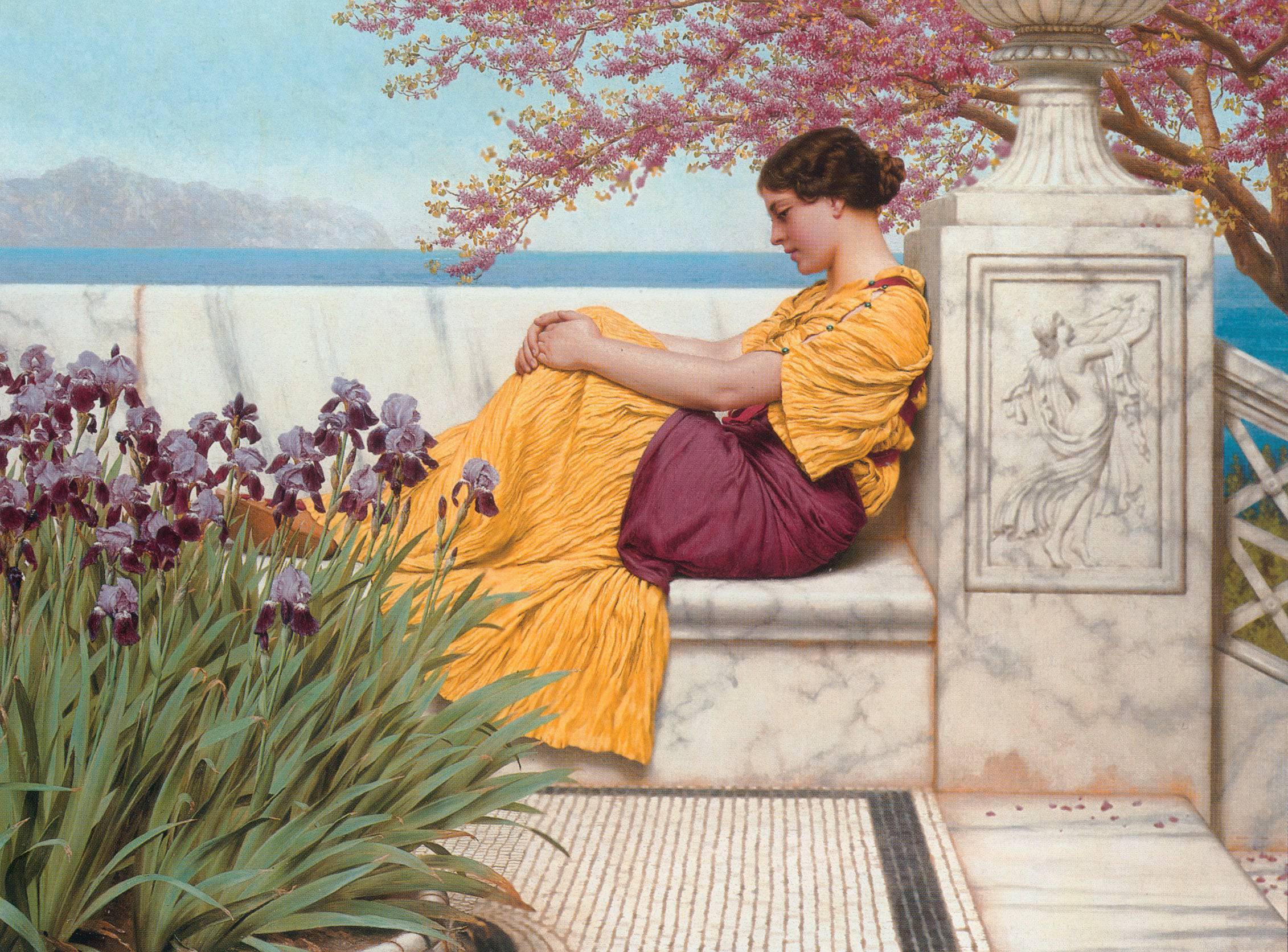 Under the Blossom that Hangs on the Bough - John William Godward