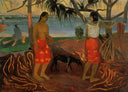 Under the Pandanus by Paul Gauguin — group oil painting wall art