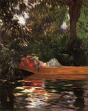 Under the Willows by John Singer Sargent — hand-painted botanical oil painting reproduction on canvas