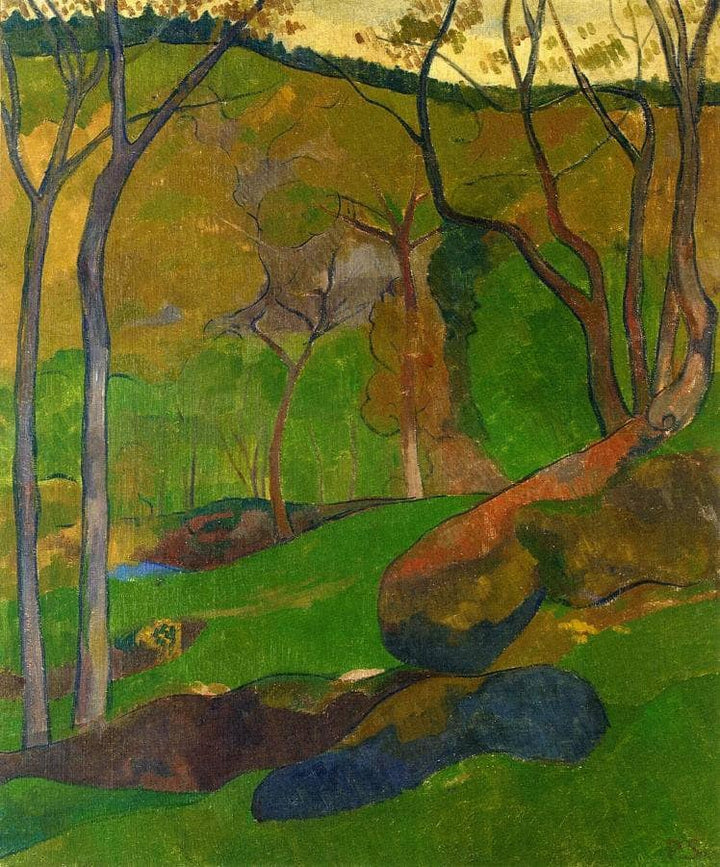 Undergrowth at Huelgoat by Paul Serusier — hand-painted botanical oil painting reproduction on canvas