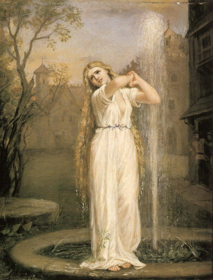 Undine by John William Waterhouse — hand-painted cultural oil painting reproduction on canvas
