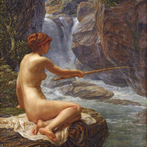 Une Nymphe Du Ruisseau by Edward Poynter — Oil Painting Reproduction