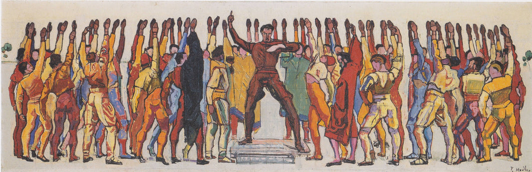 Unity by Ferdinand Hodler, hand-painted abstract oil painting reproduction on canvas