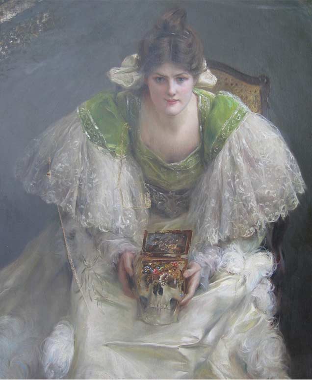 Unknown by Julius LeBlanc Stewart — hand-painted portrait oil painting reproduction on canvas