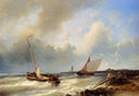 [Unkown] 1 by Abraham Hulk Sr. — ships oil painting wall art, Romanticism