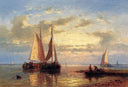 [Unkown] 3 by Abraham Hulk Sr. — hand-painted seascapes oil painting reproduction on canvas