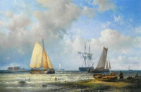 [Unkown] 5 by Abraham Hulk Sr. — hand-painted seascapes oil painting reproduction on canvas