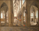 [Unkown] by Pieter Neefs I — architectural oil painting wall art, Baroque
