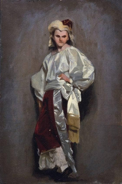 Little mask by Odoardo Borrani — oil painting reproduction