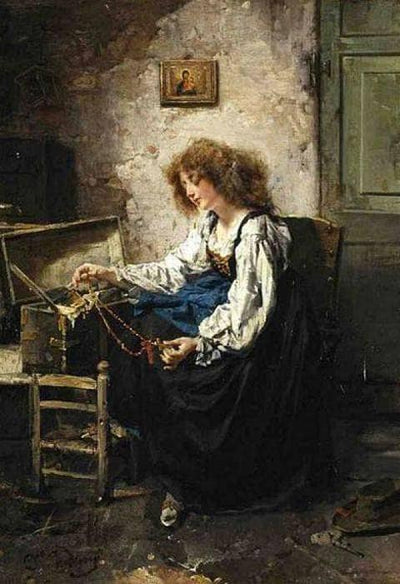 Untitled by Domenico Induno — oil painting reproduction