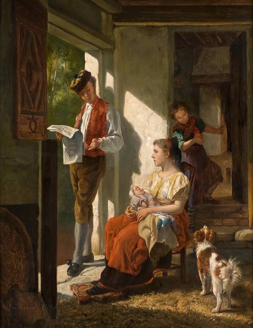 [Untitled] by Theodore Gerard — hand-painted portrait oil painting reproduction on canvas